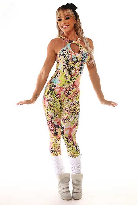 Macacão 2 fotos da moda para academia