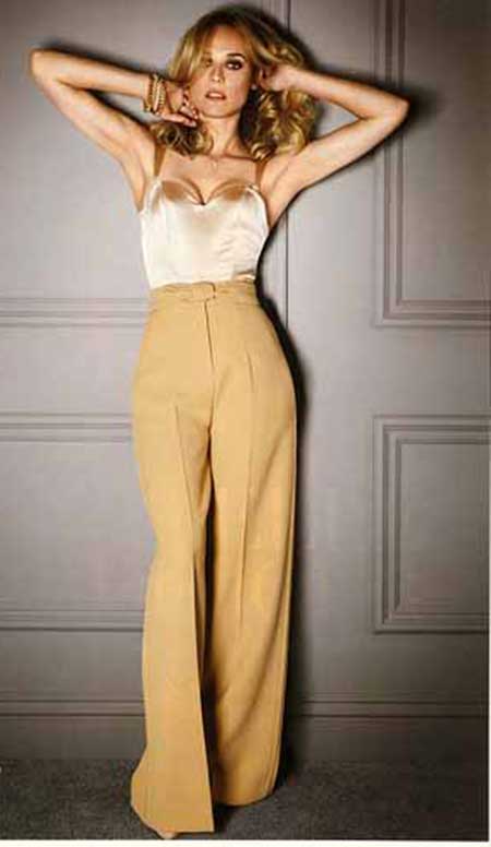 moda cintura alta modelo de calça