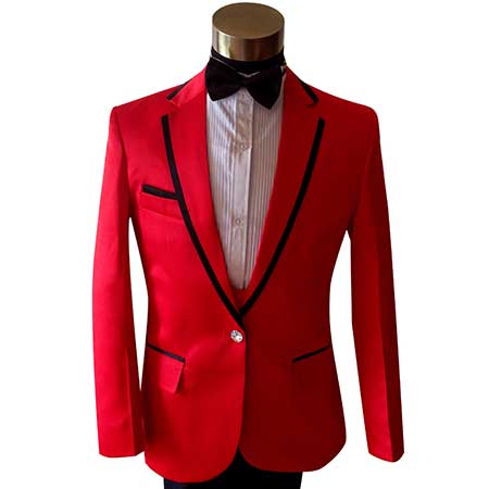 roupas sociais modelo vermelho