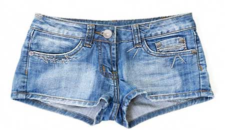 short de verão feito de jeans