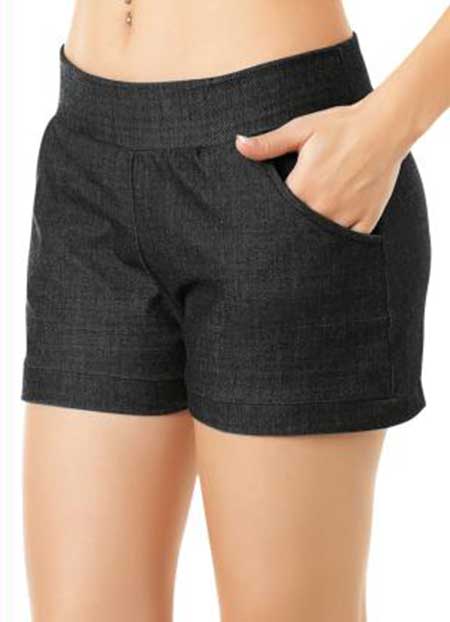 short preto fotos de looks