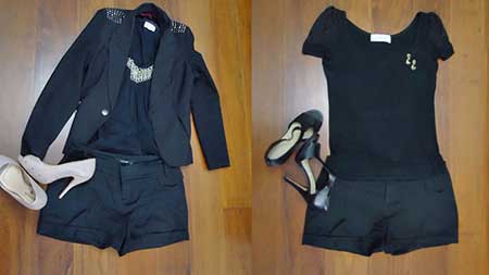 social short 2 look feminino