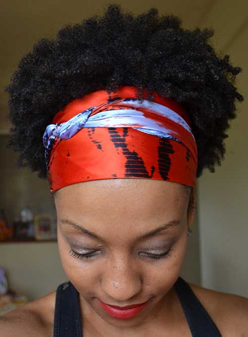 com lenços 2 modelo de penteado afro