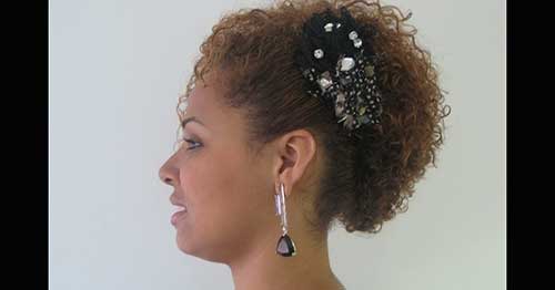 para festa 2 imagens de penteados afros