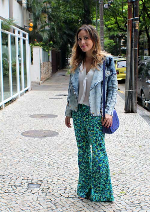 ESTAMPADA 2 fotos de calça jeans