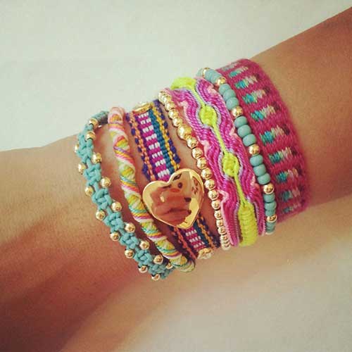 Linha pulseiras hippies