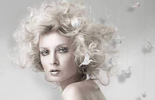 cabelo enrolado para loiras