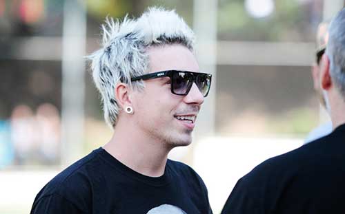 para homens cabelo platinado